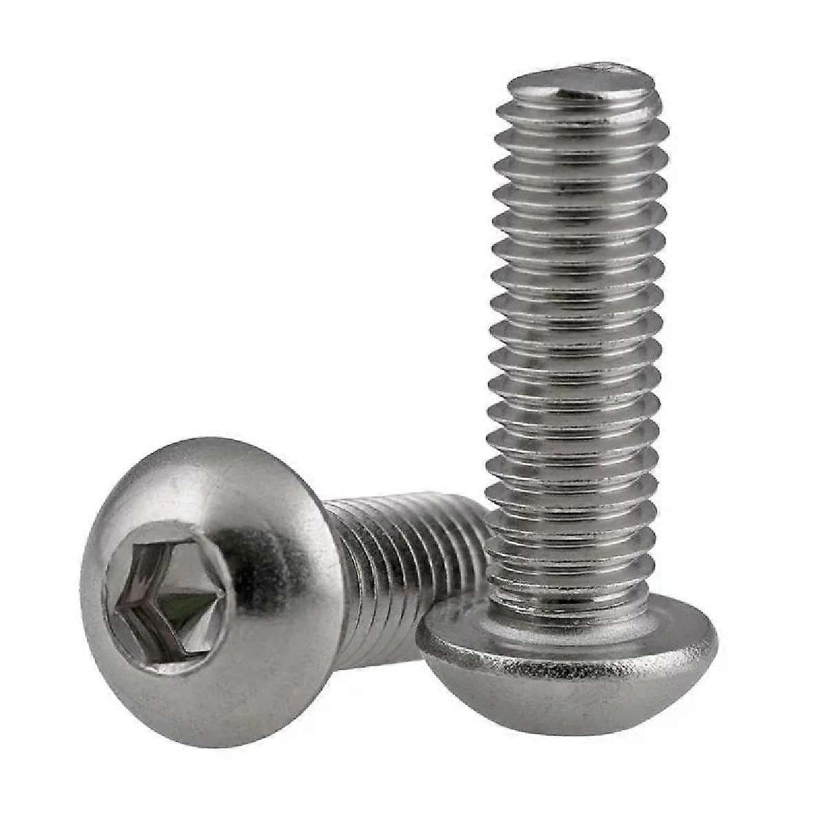 10 pieces flat head socket cap machine screws, stainless steel, M3, M4, M5, M6, M8, M10