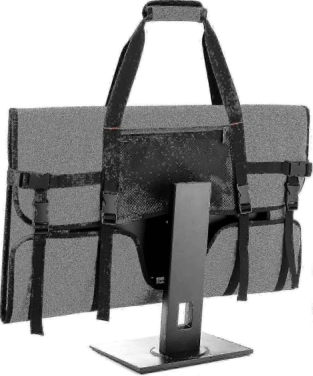Carrying Bag For 27" Lcd Screens And Monitors, With Padded Velvet Lininggray