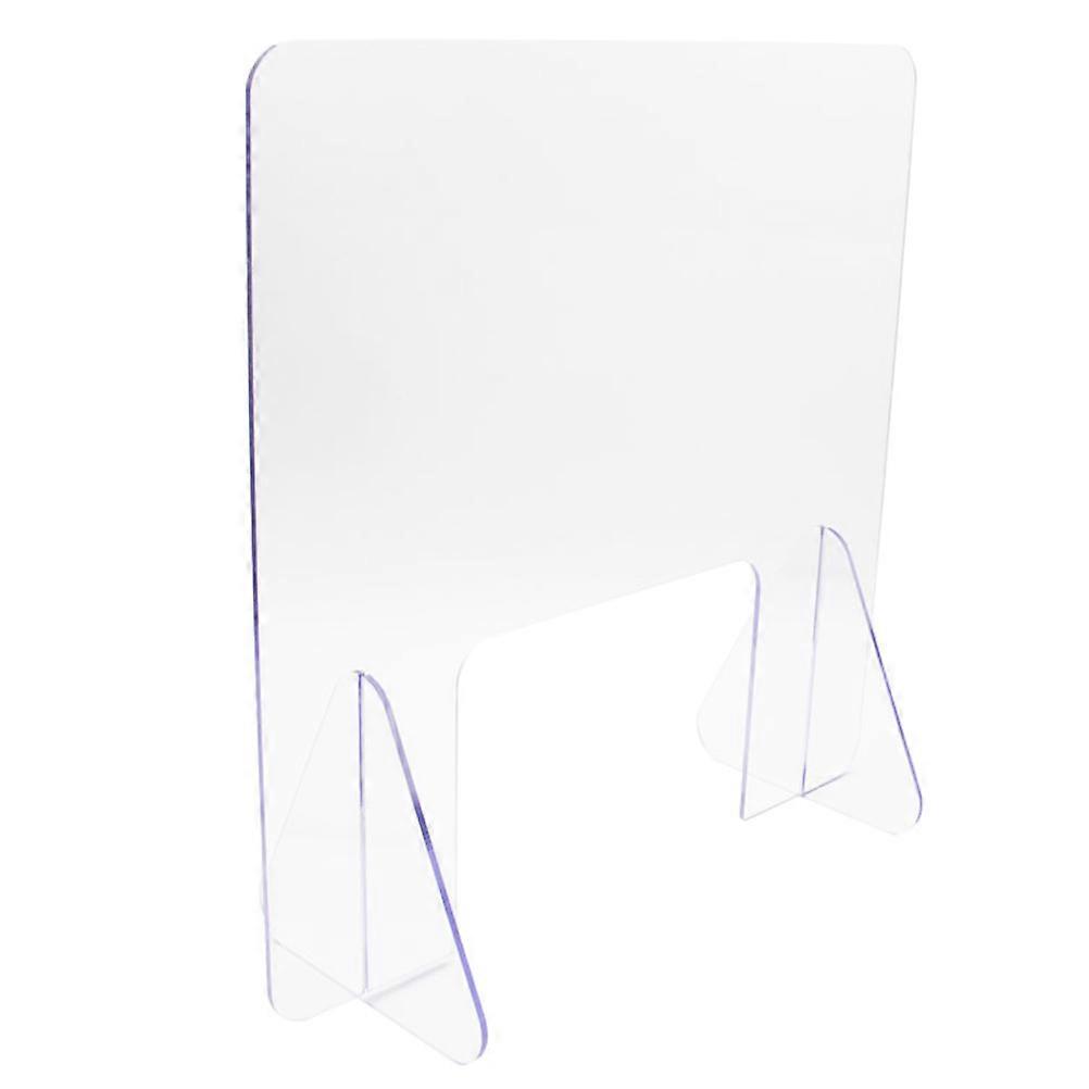 Transparent Acrylic Sneeze Guard Panel for Tabletop Use Easy Installation Protective Barrier 48 x 24 Inches