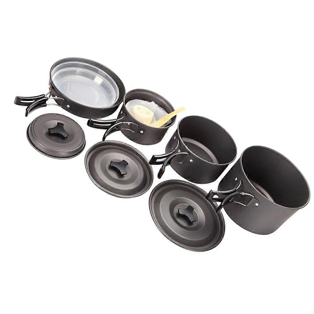 ポータブルキャンプクッキングセットトラベル調理器具丸型キャンプキッチンセット170 * 92mm 1セット