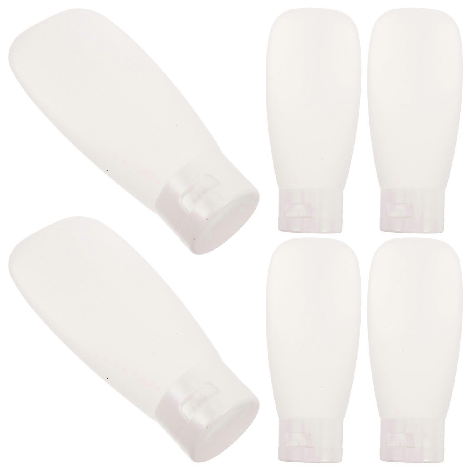 Refillable Travel Bottles 60ml Leakproof Squeezable Containers 6Pcs For Cosmetics Shampoos And Toiletries