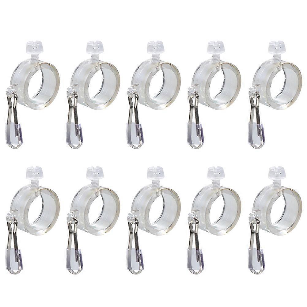 Practical Flag Pole Clips Flag Mounting Rings Flagpole Installation Prevent Flag Wrapping 8Pcs