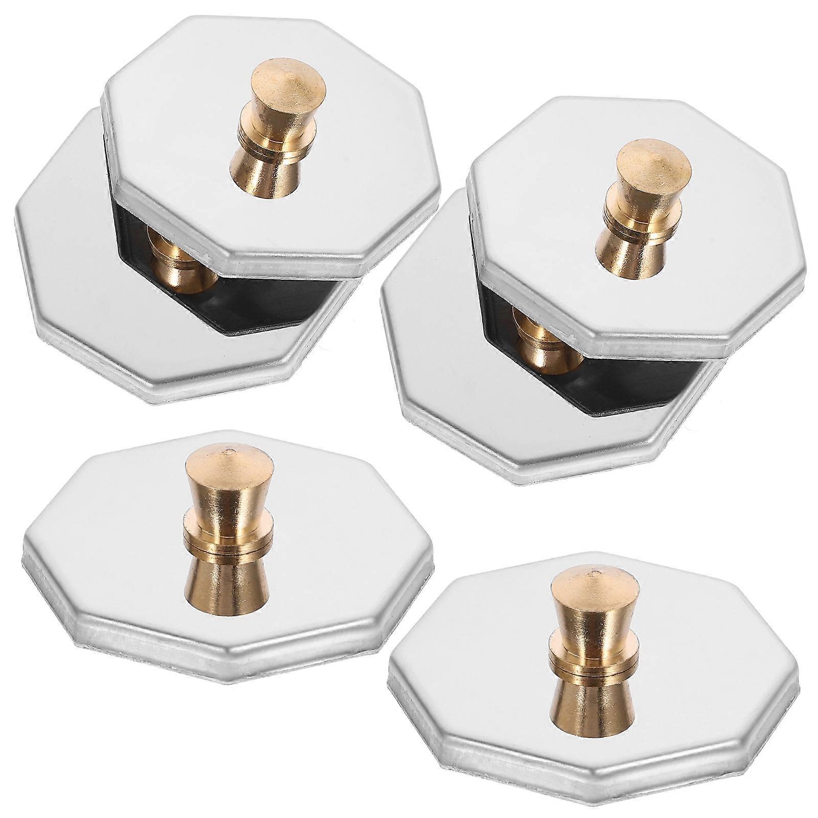 Stainless Steel Dappen Cup Lids for Manicure – Lightweight, Durable & Easy to Clean Nail Accessory Set of 6