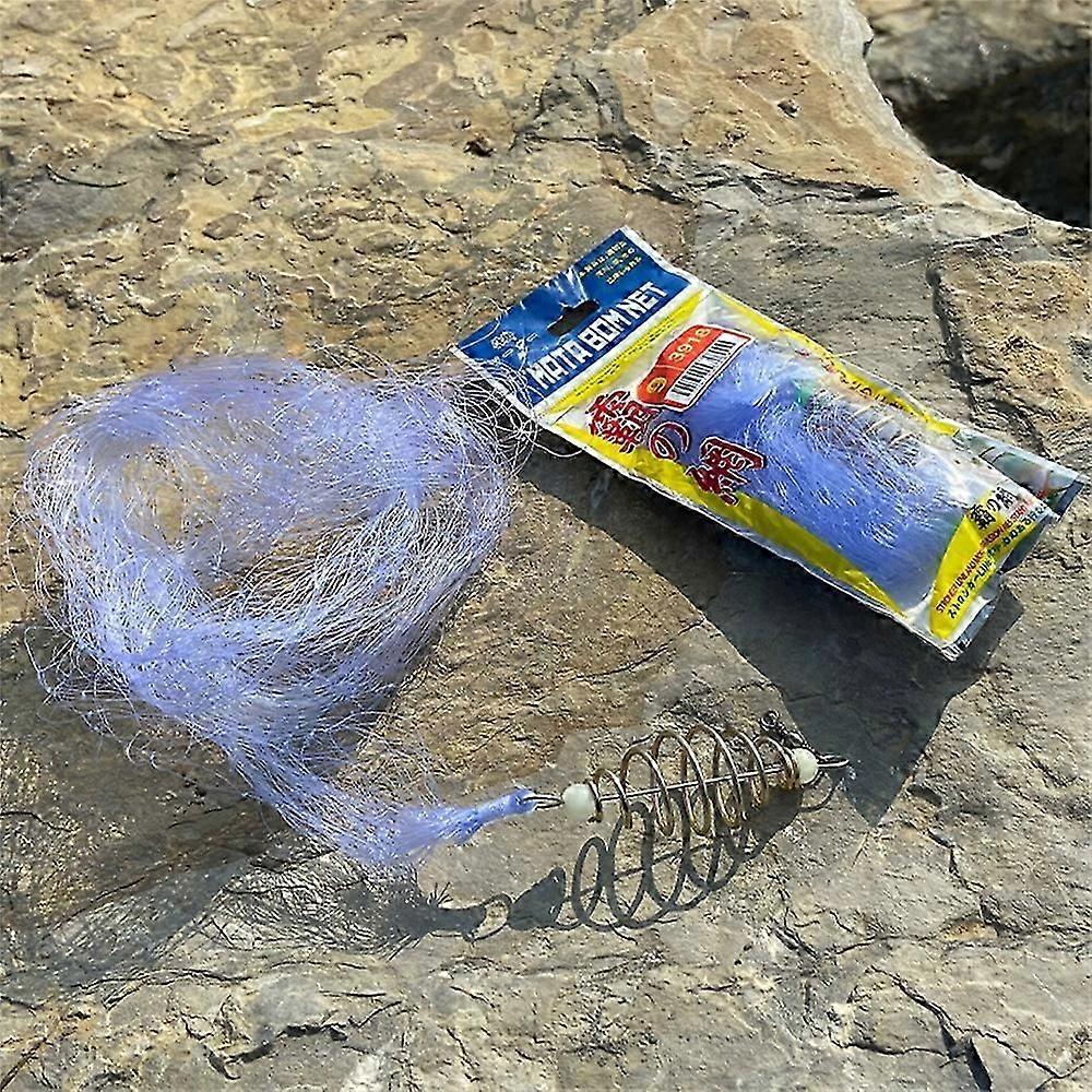 12 Size Fishing Net Trap Mesh Luminous Bead Netting Sea Fish Net Tackle Design Copper Shoal Cast Gill Feeder Fishing Trap