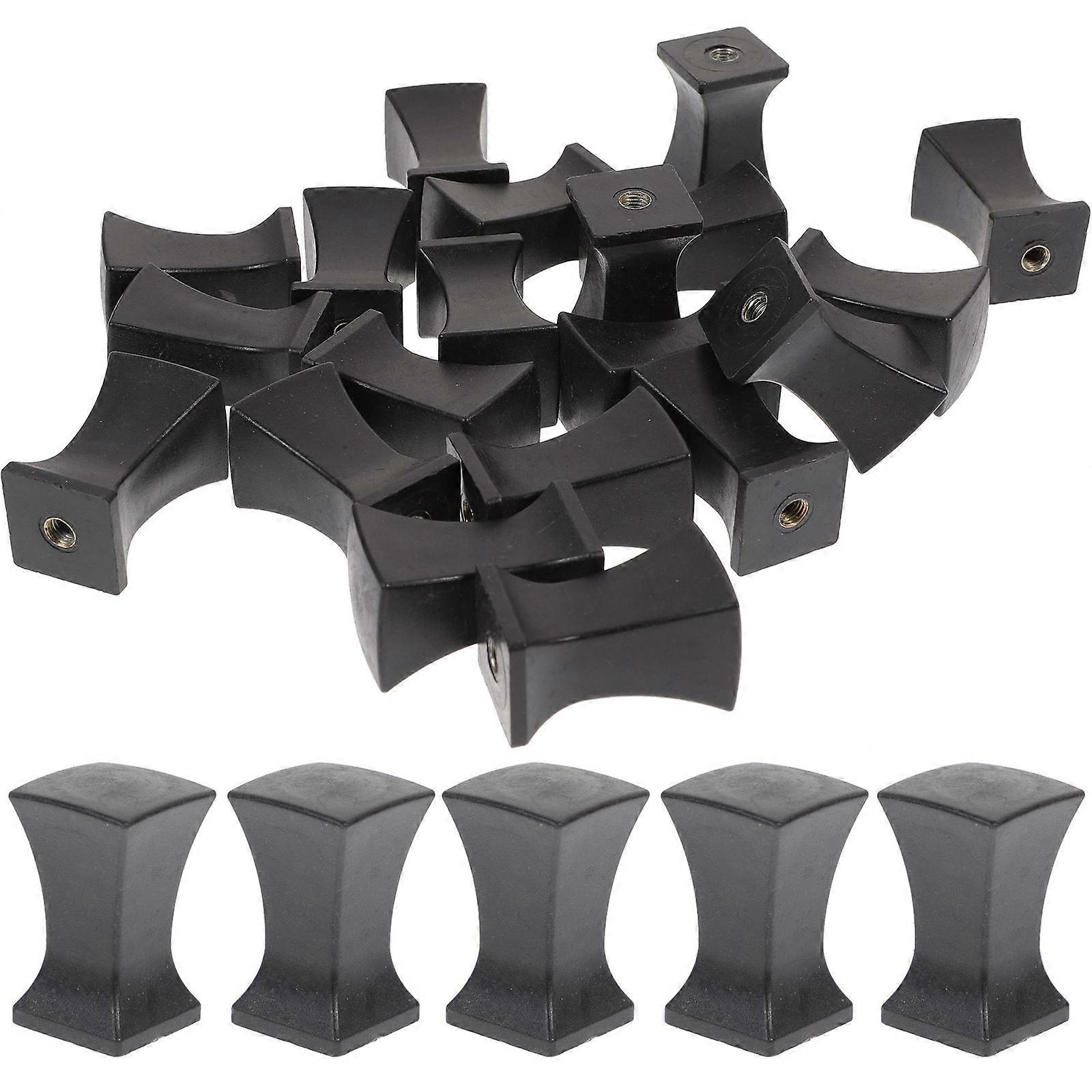 Black Plastic Lamp Finials with Delicate Texture and Strong Ornamental for Lamp Shade Decoration