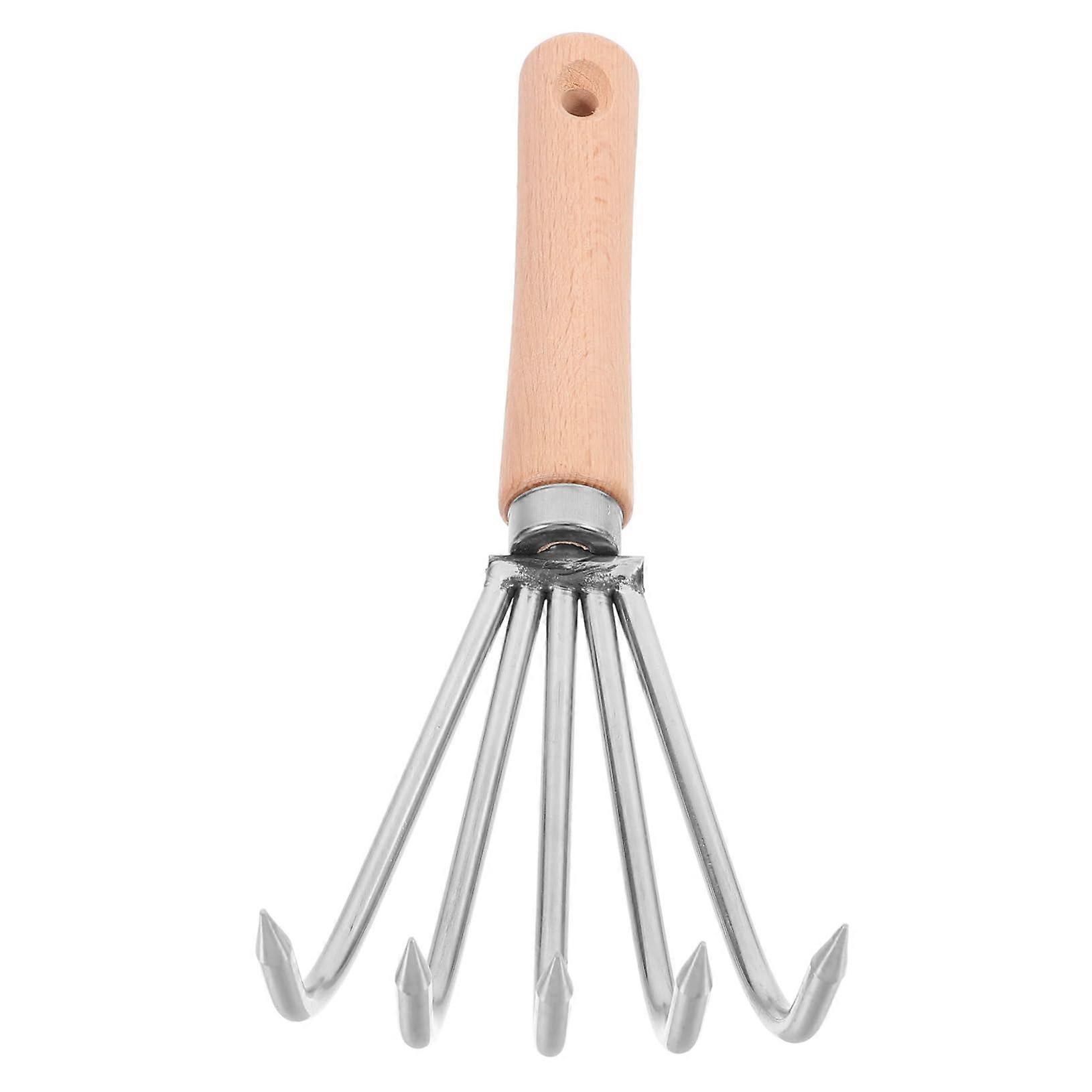 Garden hand rake with wooden handle
Ergonomic hand tool for efficient soil cultivation, weeding, and planting
Sturdy design for loosening soil