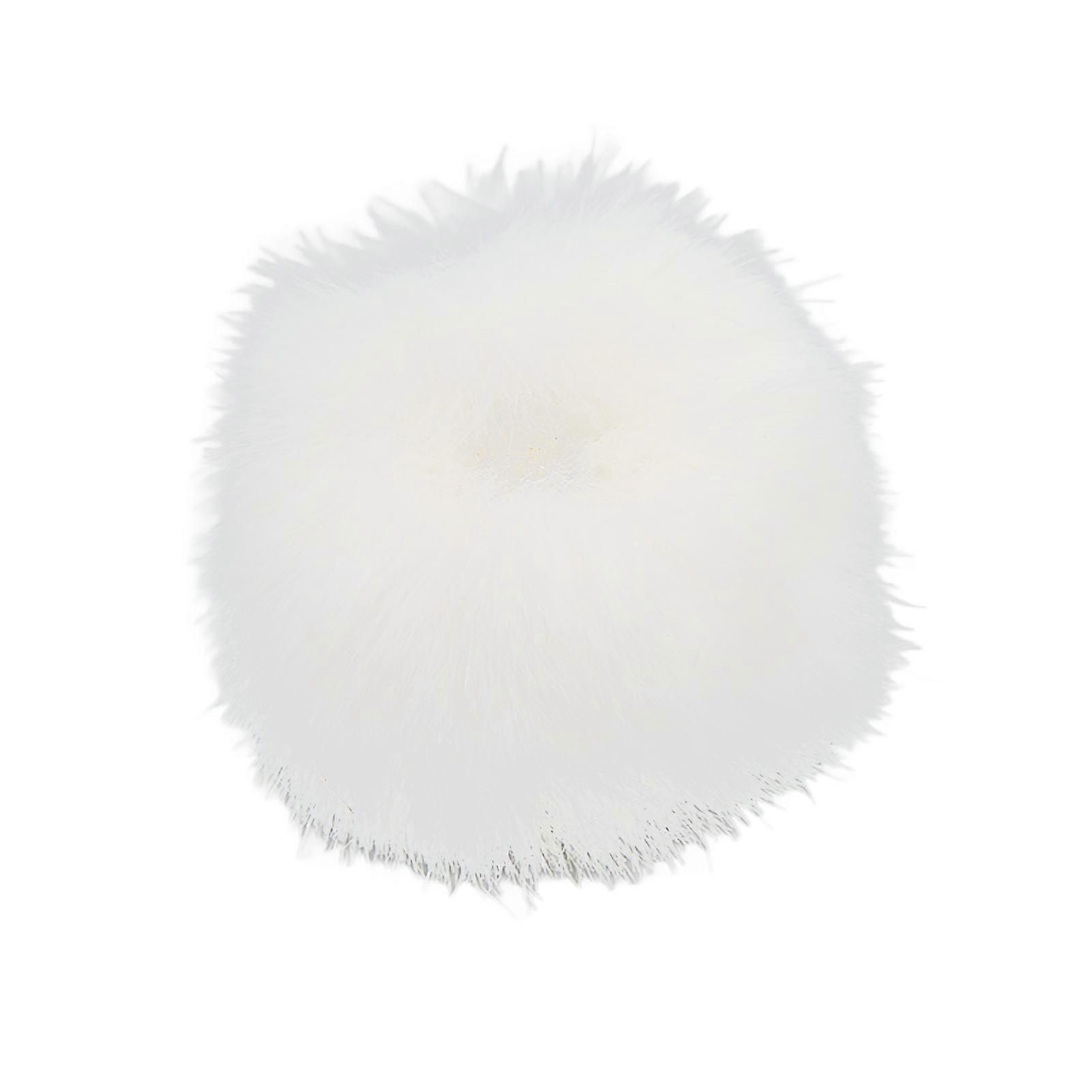 Lavalier Wind Muff Microphone Furry Windscreen Muff Lapel Microphone Cover 0.5cm / 0.2inWhite