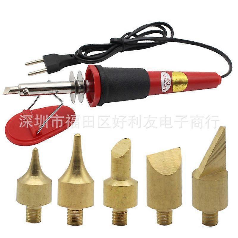 1 Set Wood Burning Pen Electric Soldering Iron Kit Wood Burning Kit Carving Pyrography Tool Iron And Engineering Soldering Pen For Diy Creation