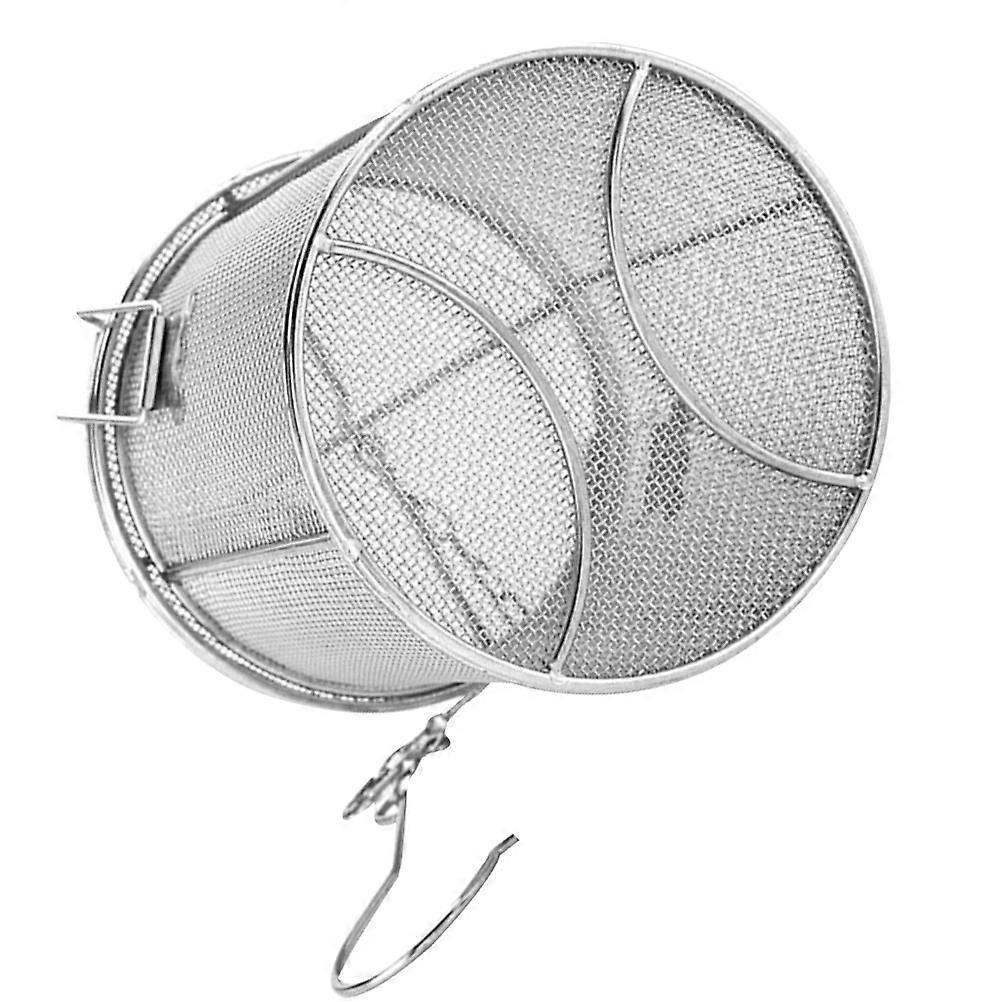 Stainless Steel Spice Infuser & Soup Filter Basket with Chain & Hook for Easy Storage – Multi Use Cooking Tool for Seasoning and Soup Straining