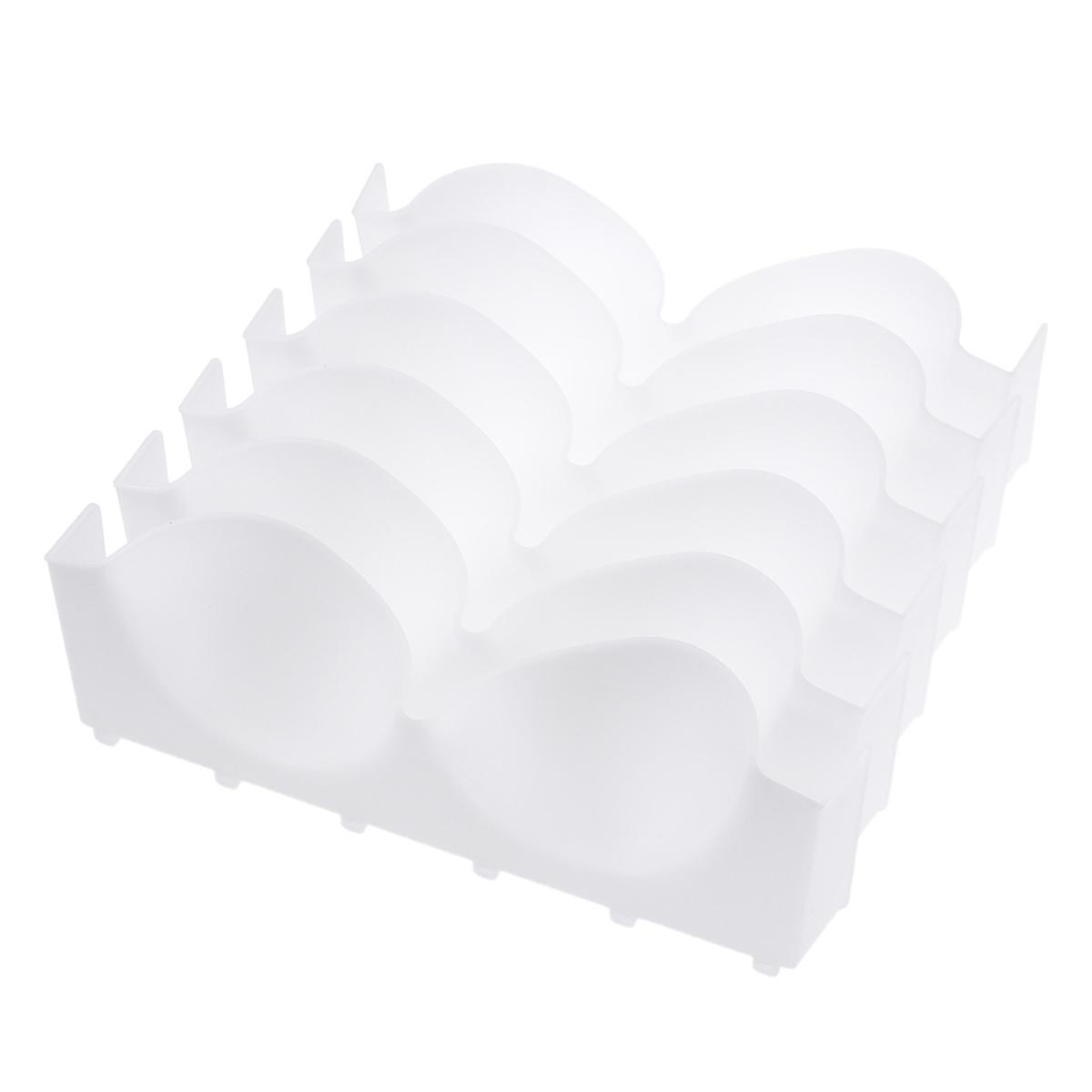 6pcs Bra Compartment Storage Box for Women Plastic Underwear Container Set