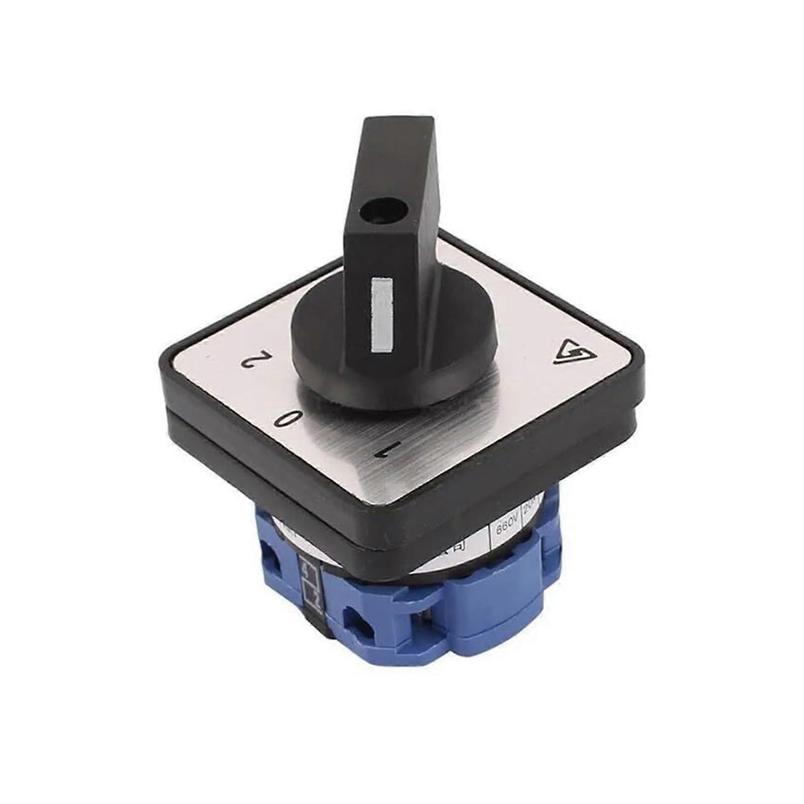 Rotary Switch Cam Switch 3 Position 1 Pole 4 Port 660V 20A Electrical Control Switch for Industrial Applications