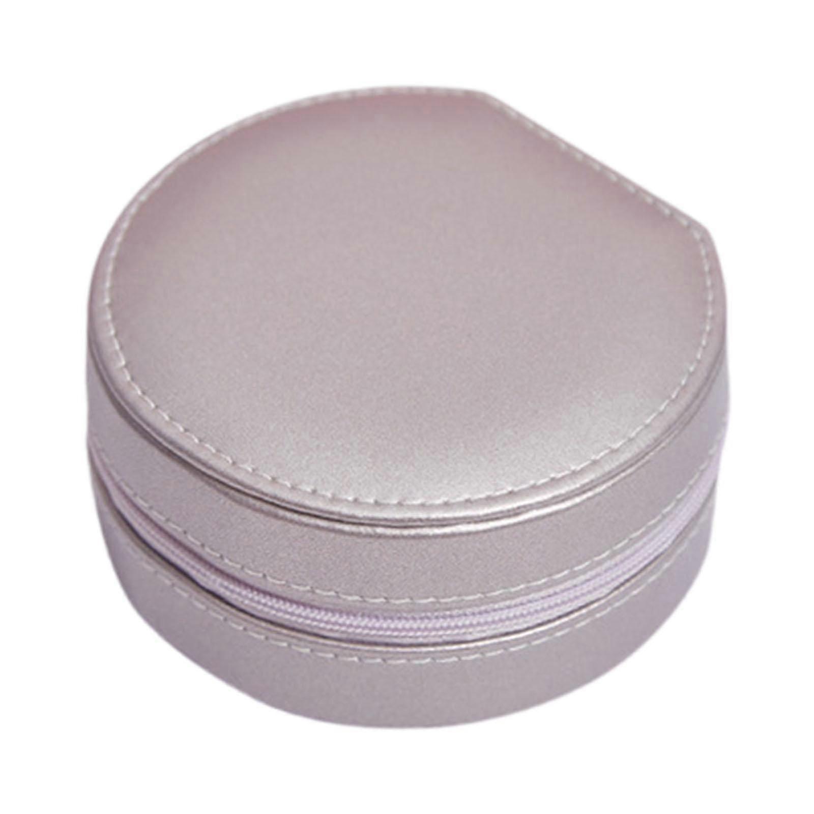 Jewelry Storage Box Display Case Gift Compact Accessory with Mirror Portable