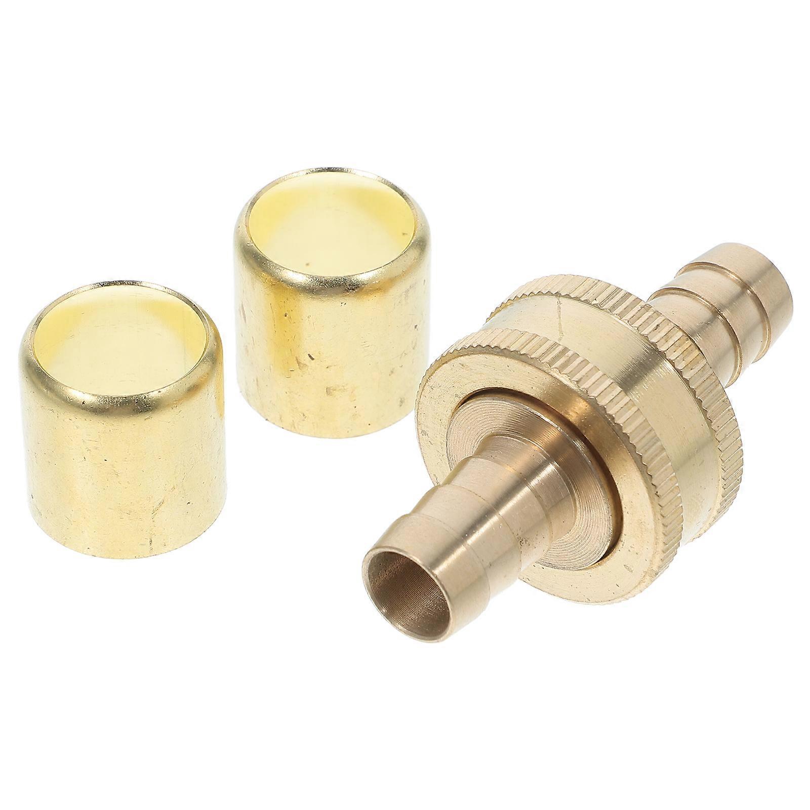 Garden Hose Quick Connector 1Set For Lawn Irrigation Connection Golden Brass Material