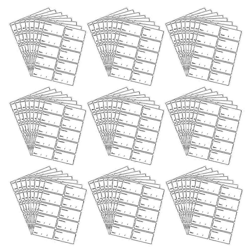 5 أكياس من ملصقات مخزن المطبخ حاويات الطعام ملصقات الطعام الجرار ملصقات تاريخ