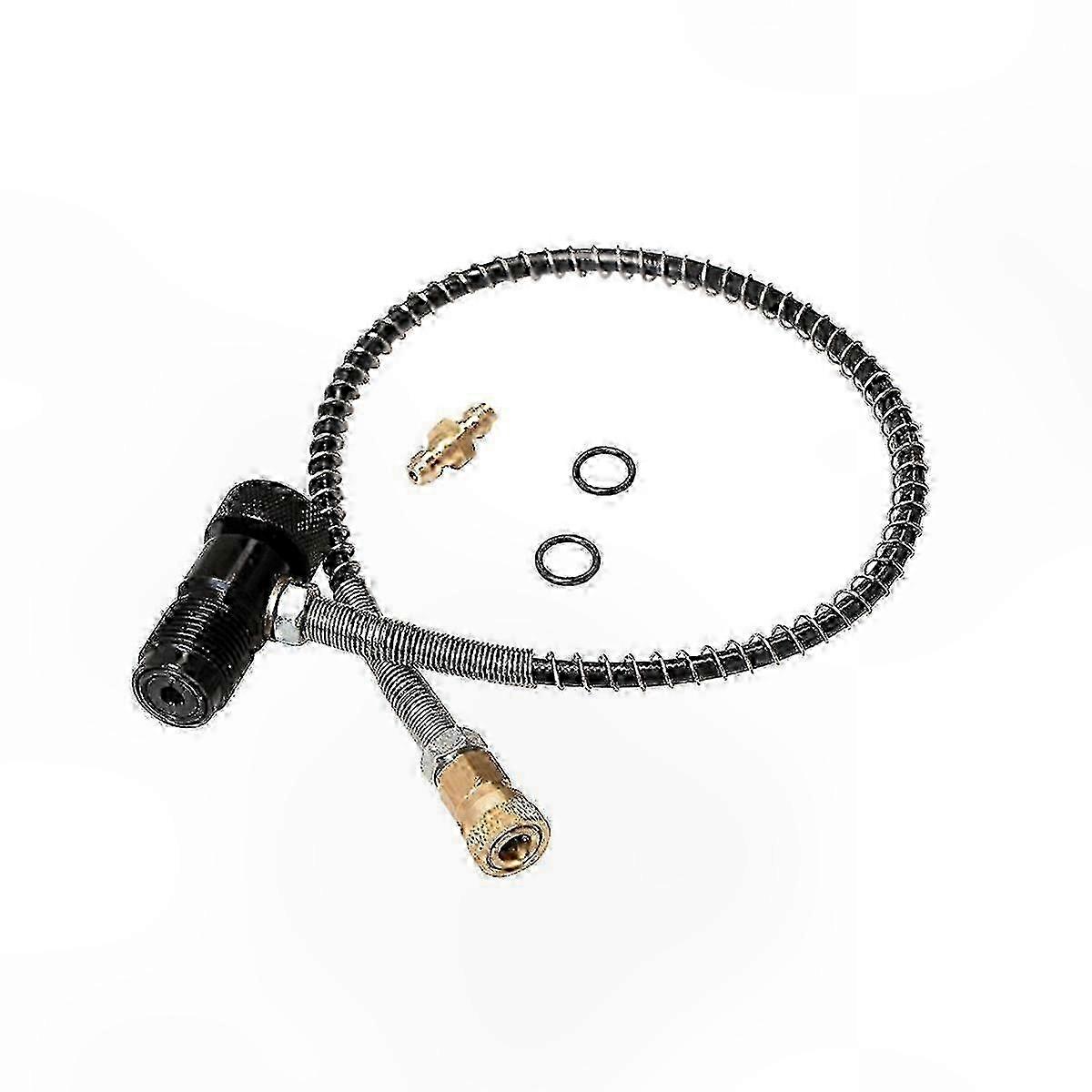 300Bar HPAT Valve Adapter with Top Spin Button for PCP Scuba Refill, G5/8 Male Connection