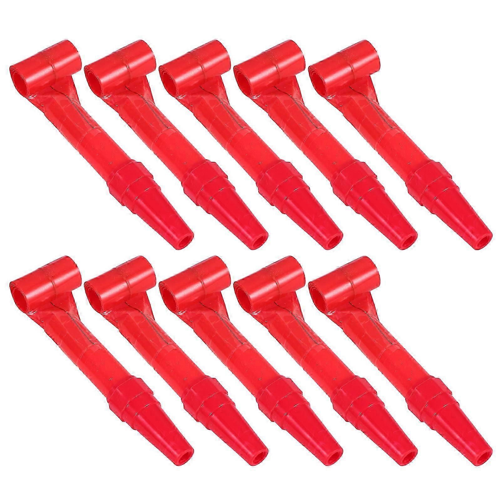 Noisemaker Giocattoli Forma Plastica Rossa 50 Pz Per Bambini Feste E Compleanni