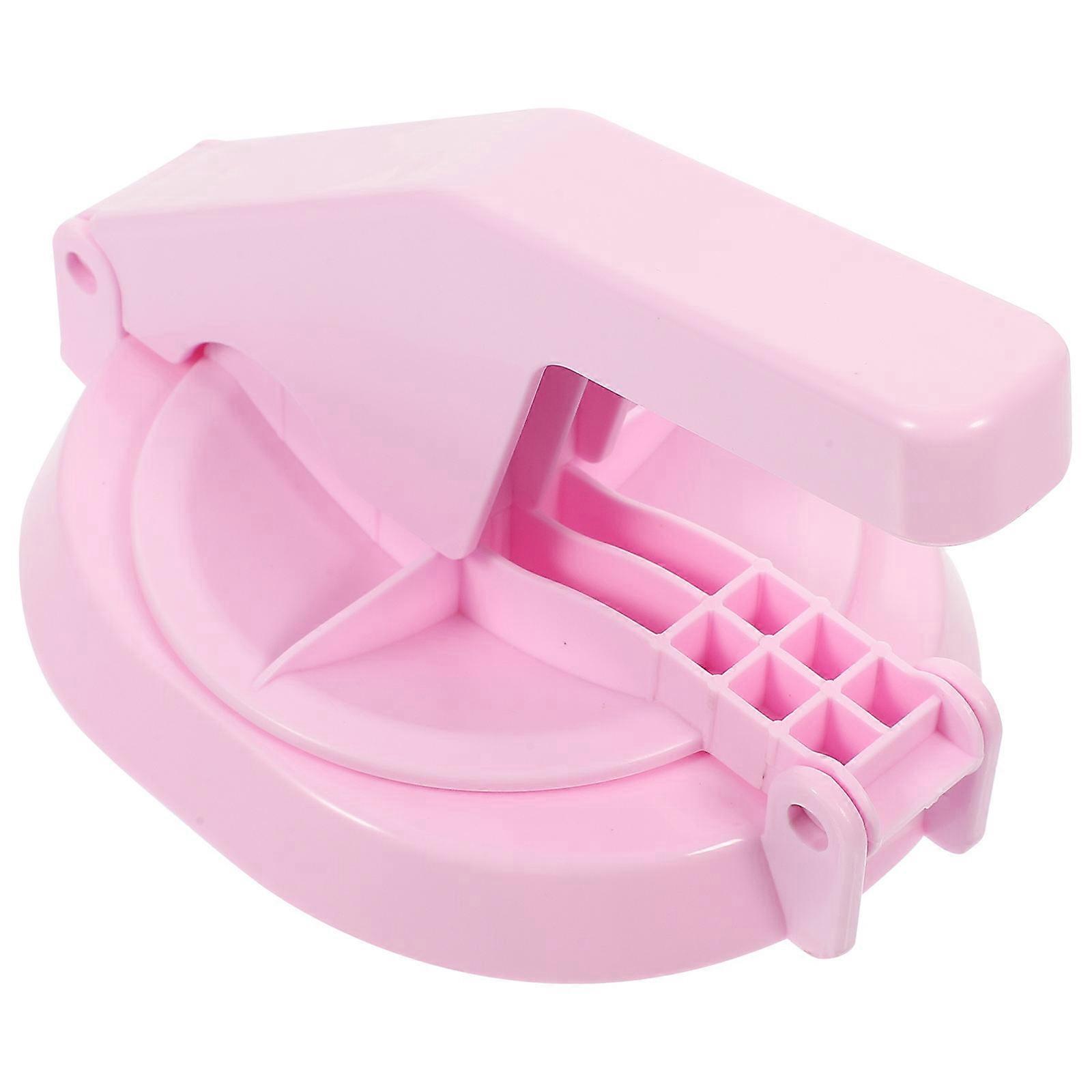 Pink Polypropylene Dumpling Presser for Home Use Easy to Clean and Reusable 3.5 inches diameter