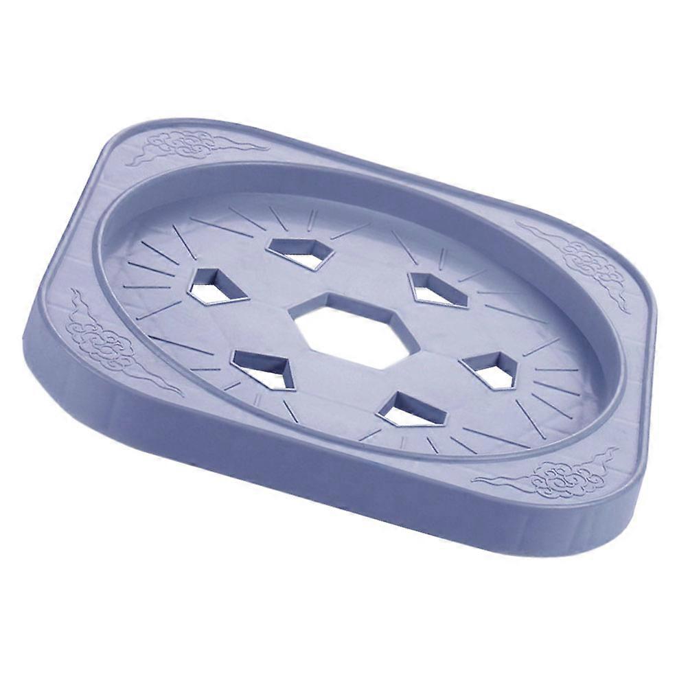 Movable Flowerpot Tray Made of Durable PP Material Dark Blue for Kitchen Use 1pc