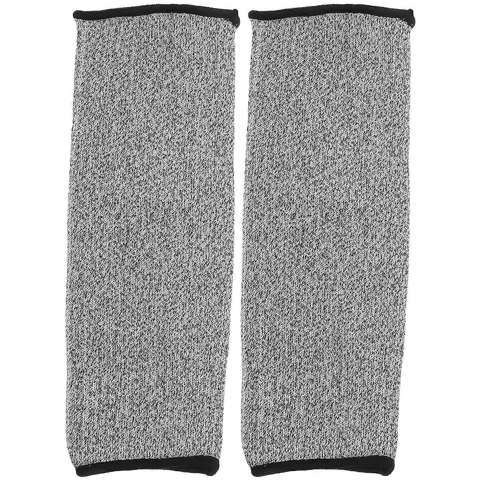 Grey Cut Proof Forearm Sleeves For Arms Designed For Various Occasions High-Durability 1 Pair