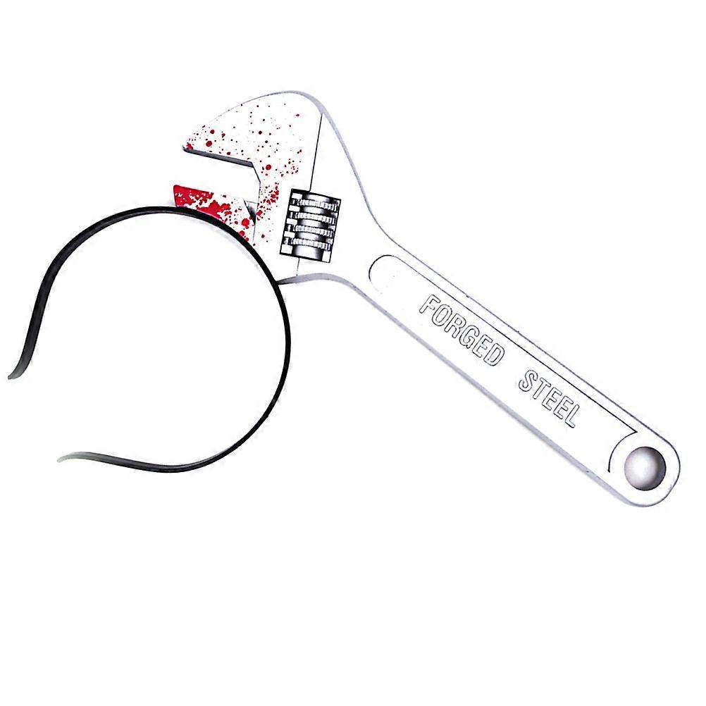 Halloween Wrench Headband Props for Decoration with Lifelike Design and Durable Plastic One Size Fits Most 2 Pieces