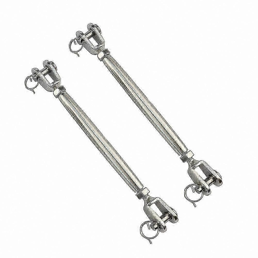 Robuste Schwenkbacken aus Edelstahl, Kapazität von 2550 lb, Drahtseil in Marinequalität (2er Pack)