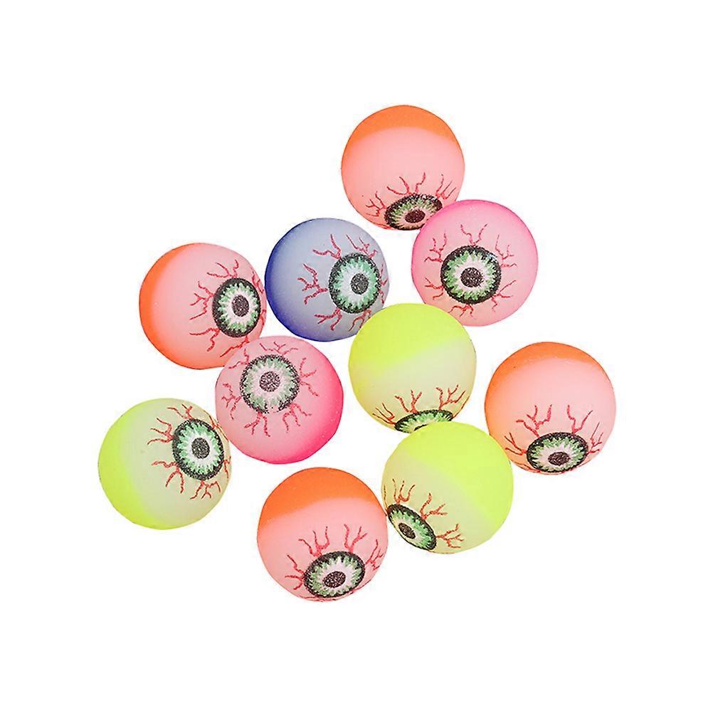 Colorful Eye Shape Bouncy Balls 24Pcs For Children Elastic Plaything Ideal For Birthday Celebrations And Fun Activities
