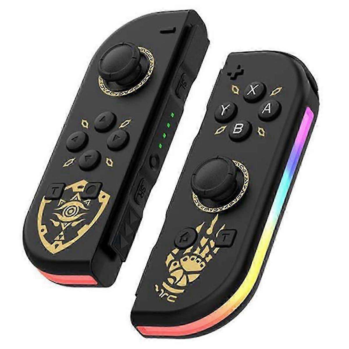 2stk joypad controller (l / r) til switch, trådløs joypad udskiftning til switch controller dual vibr