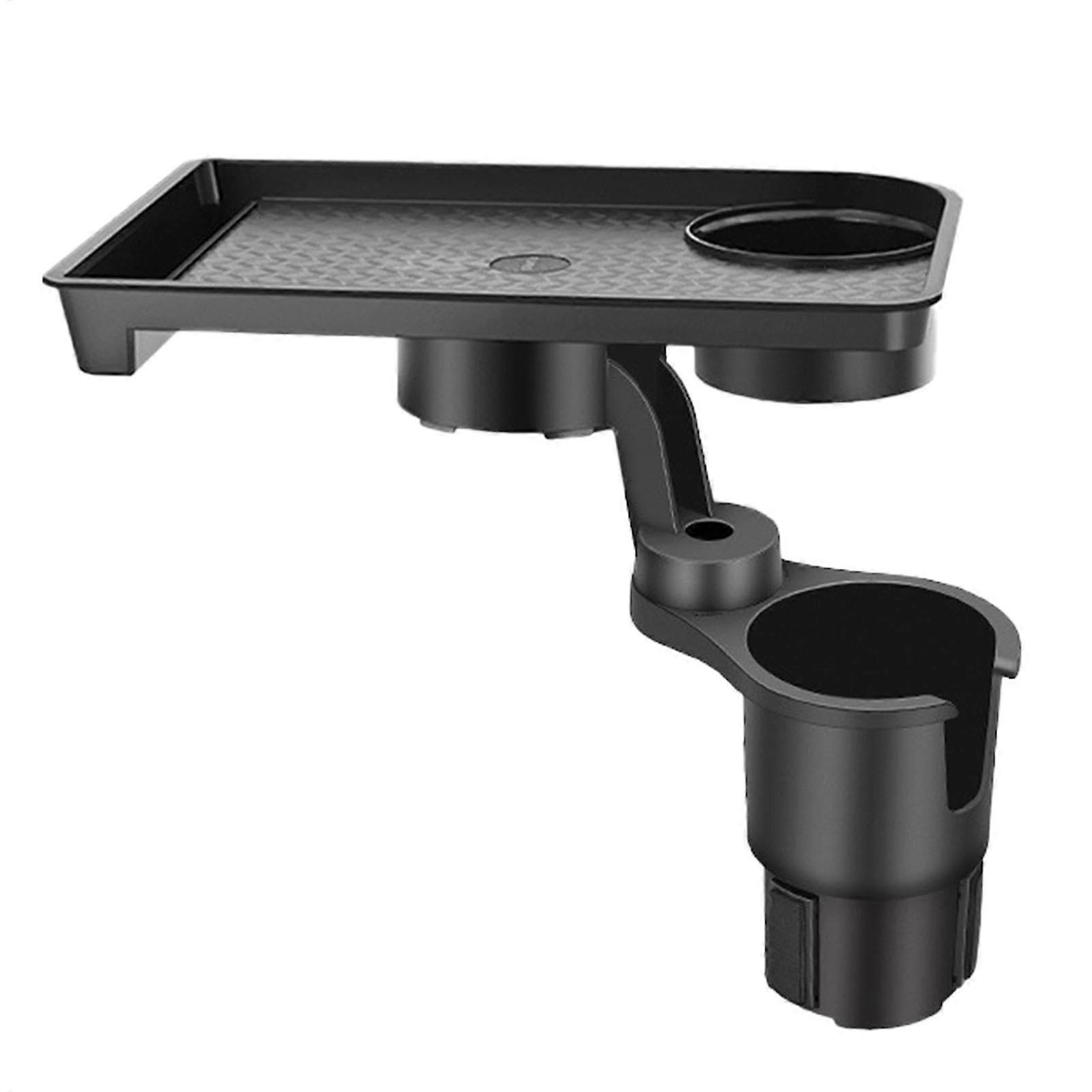 Drink holder extension tray, car cup expander, car table accessory, 18 x 26 cm, easy to use, portable for convenient dining in vehicles