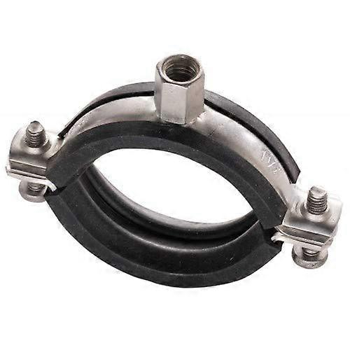 Stainless Steel Pipe Clamps with Insulation, Size 8794 mm, M8/M10, V2A, Pack of 2