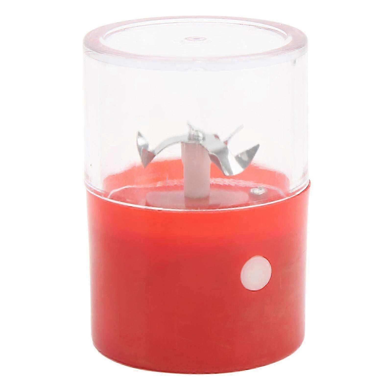 Portable Electric Spice Grinder with Stainless Steel Blade - USB Rechargeable Crusher for Herbs, Spices & Cigarettes - Stylish Red Design