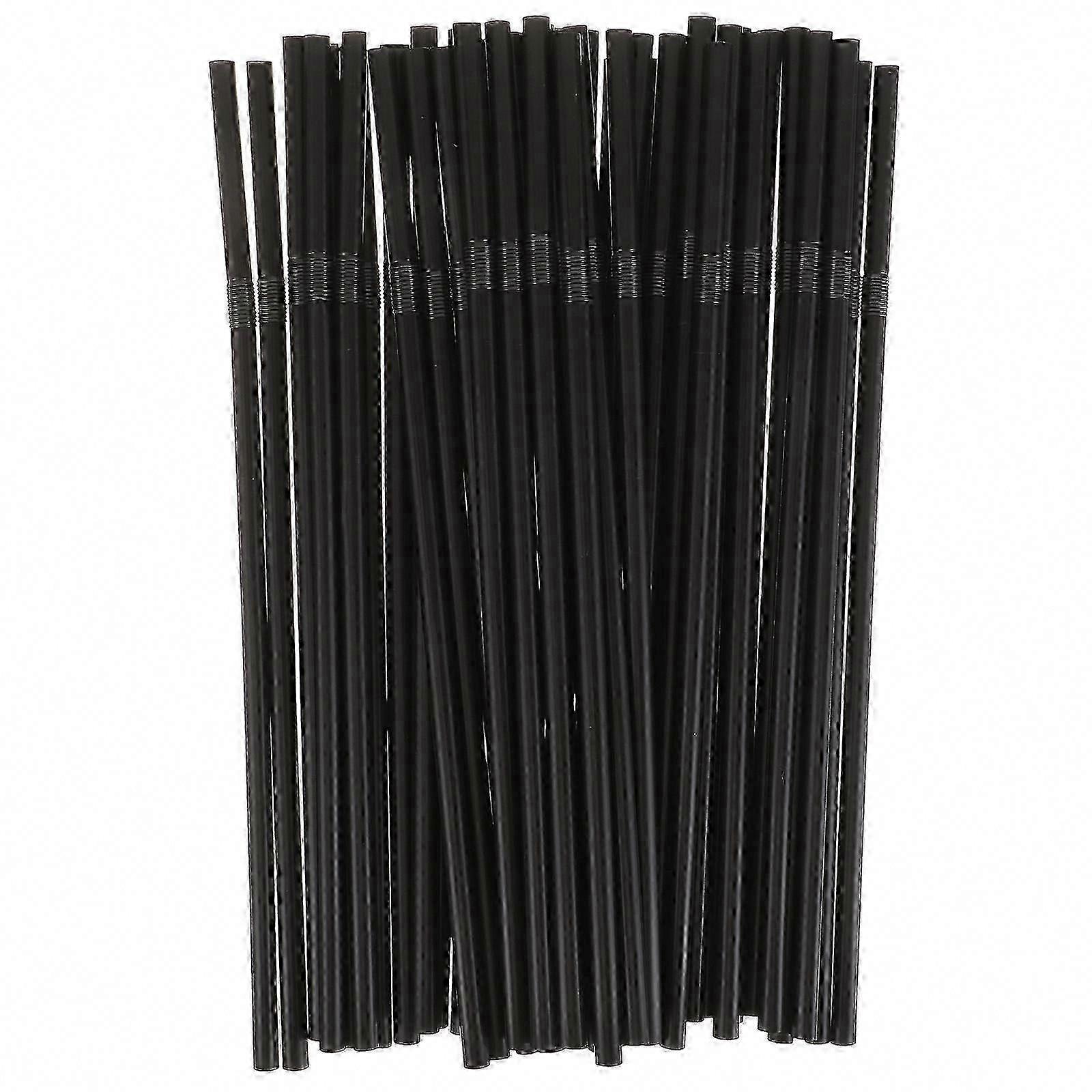 500Pcs Disposable Plastic Drinking Straws for Coffee, Smoothies & Drinks - Multi-Use Straws