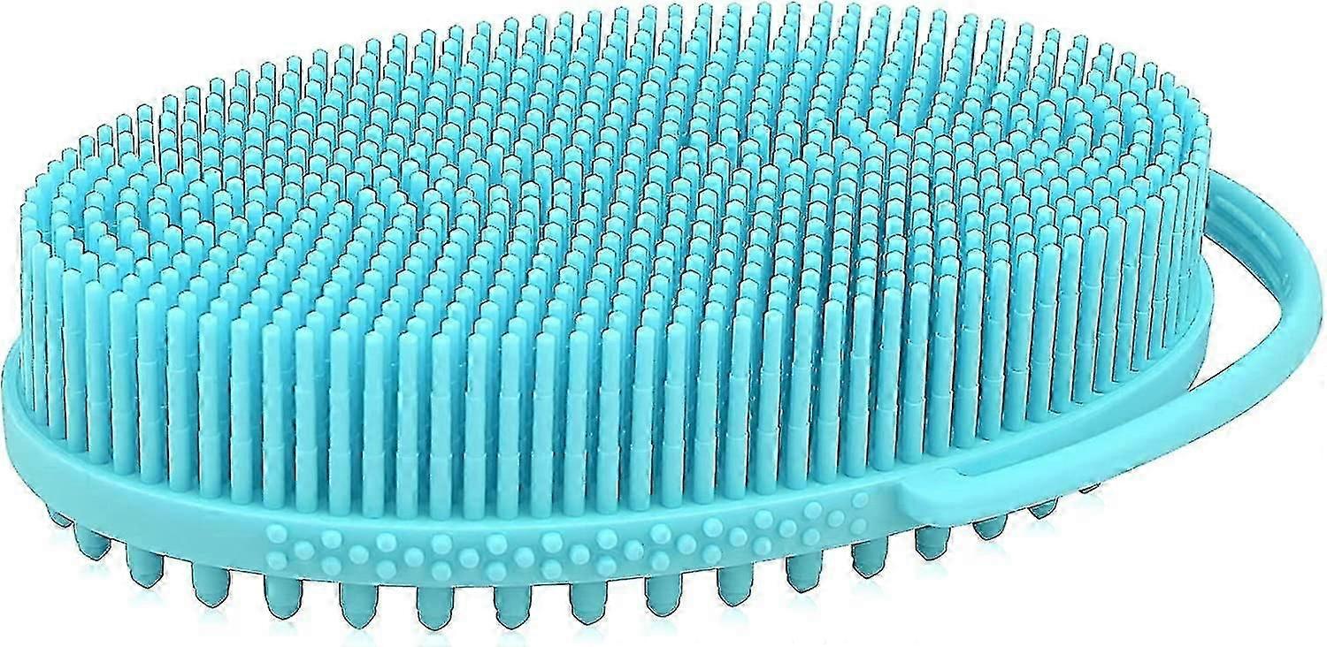 For 2-Sided Silicone Body Brush - Loop Handle Exfoliating and Massaging Tool for Bath and Shower