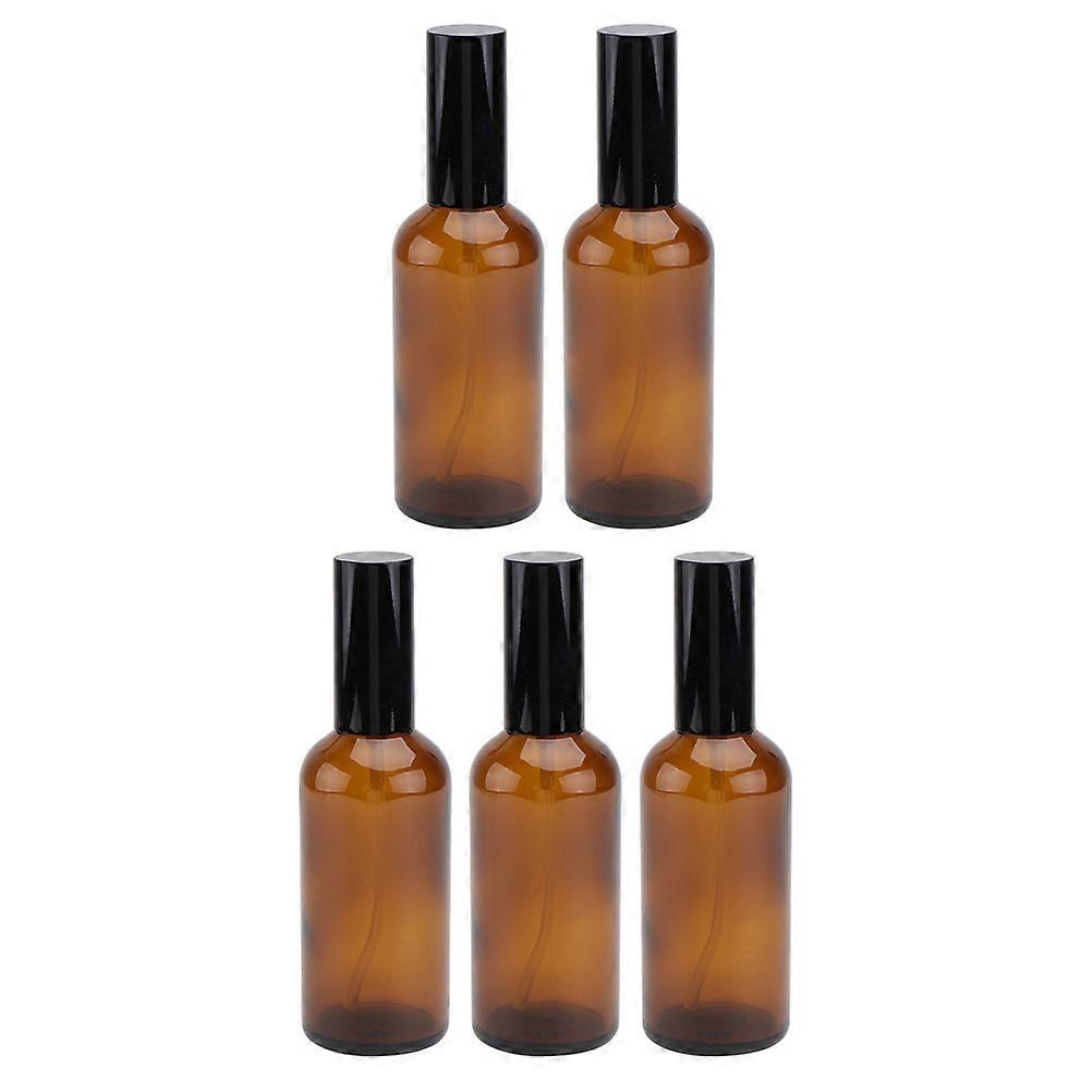 Creative Reusable Perfume Bottles for Storage with Durable Plastic Brown Color 5 Pcs