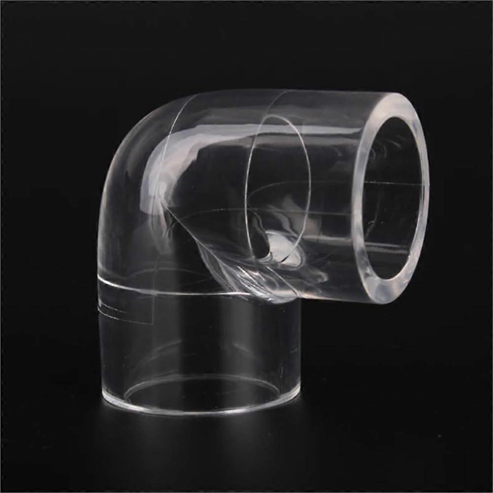 5 pieces aquarium water pipe connectors for the garden, transparent pipe connection fittings, acrylic 90degree elbow, transparent pipe (32mm).