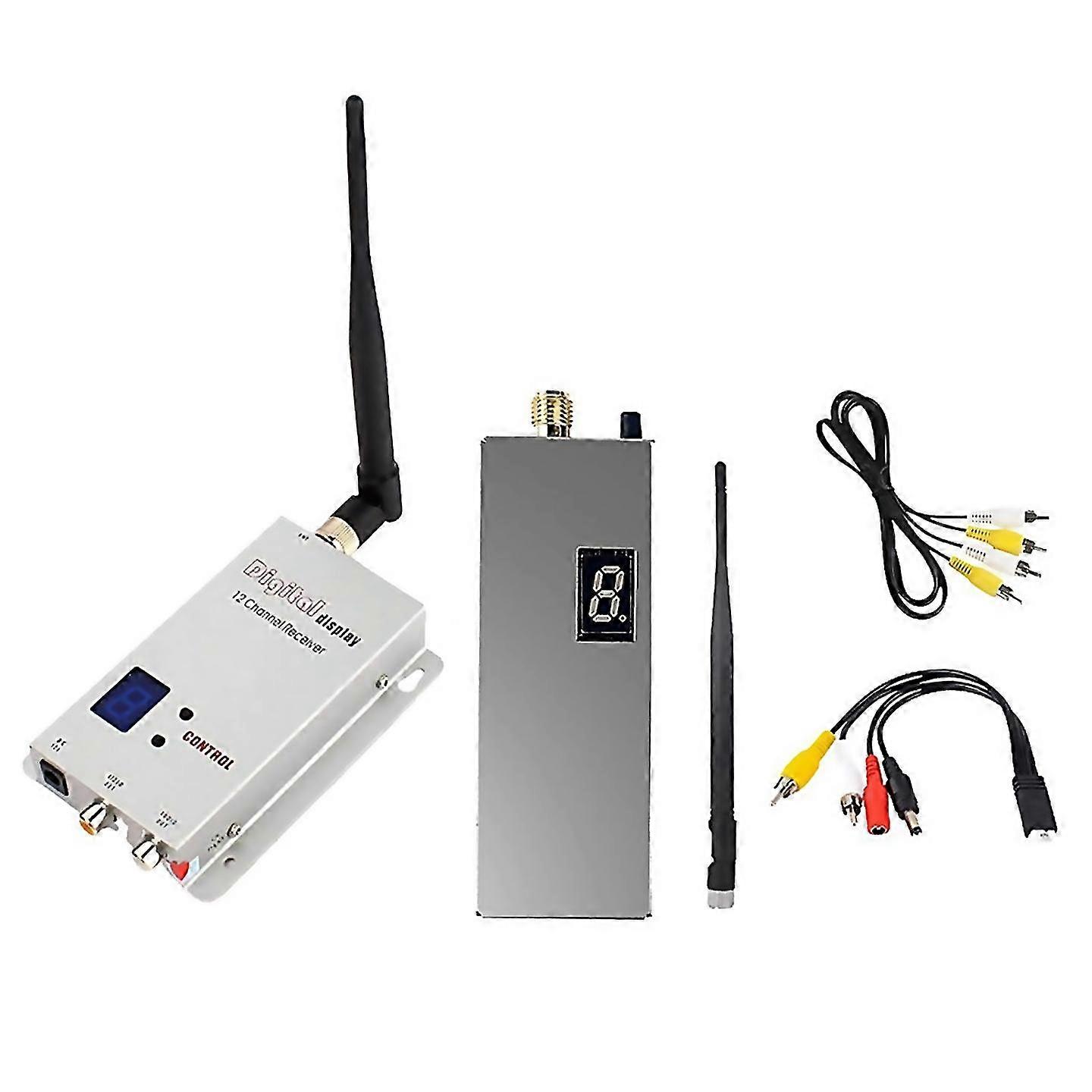 Für VRX Kit 8ch 1500mw FPV Video Transmitter Empfänger mit Antenne 92dbm