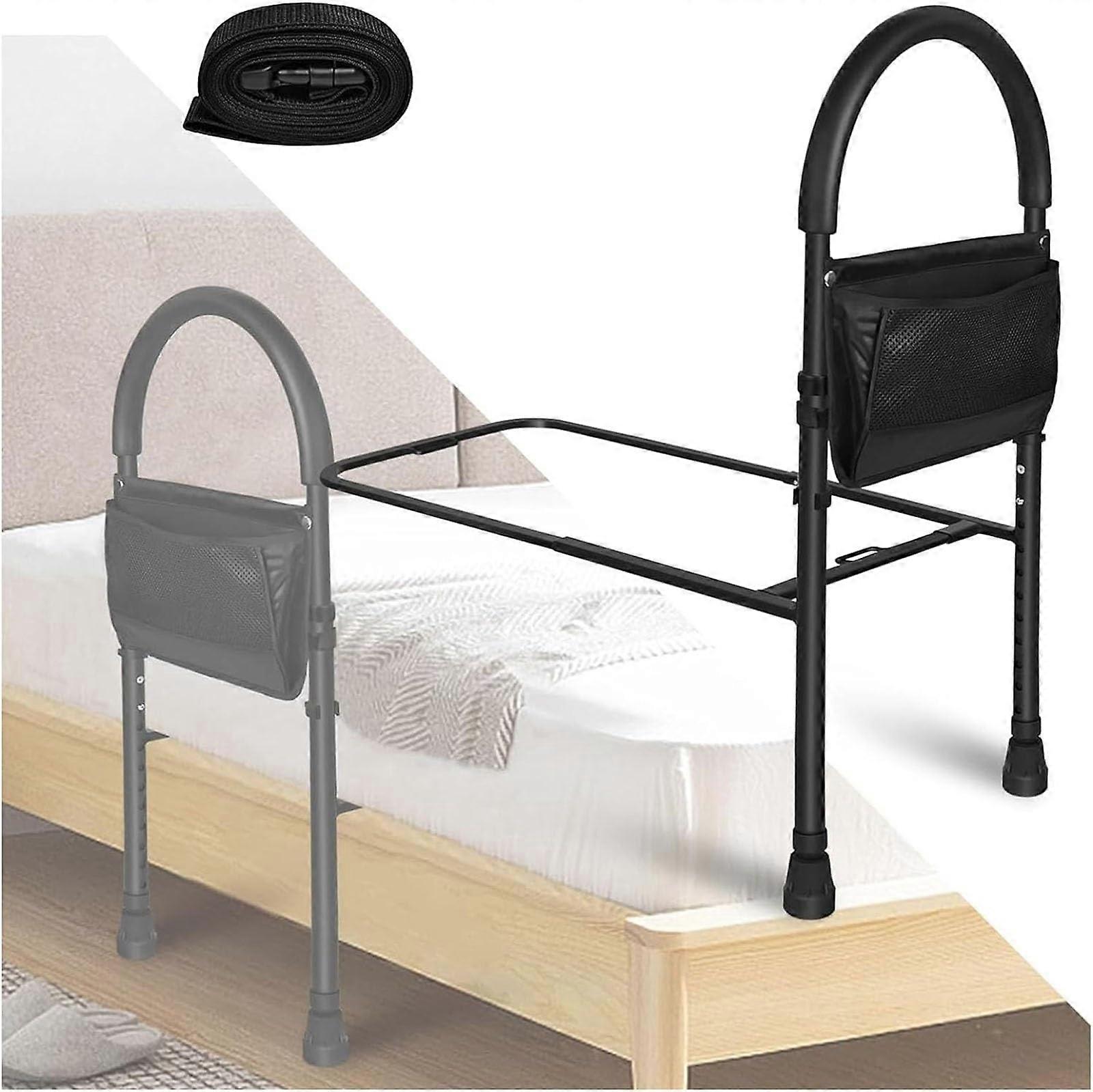 Bed Support Rail For Elderly With Storage Bag Adjustable Bed Rail Fits Any Bed Fall Protection