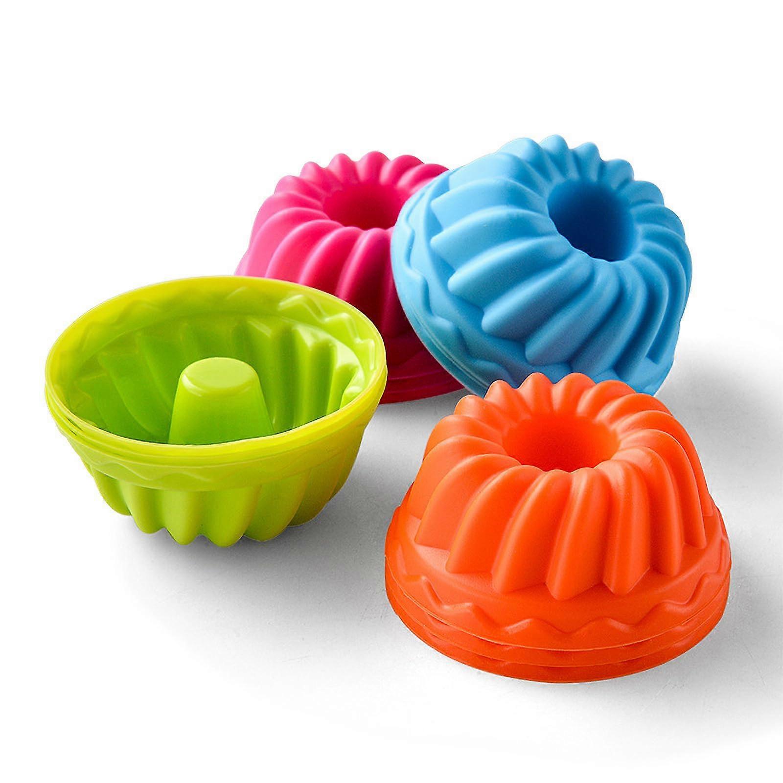 12 pz mini pirottini in silicone per zucca, stampi antiaderenti per muffin e cupcakes, per dolci di compleanno e feste