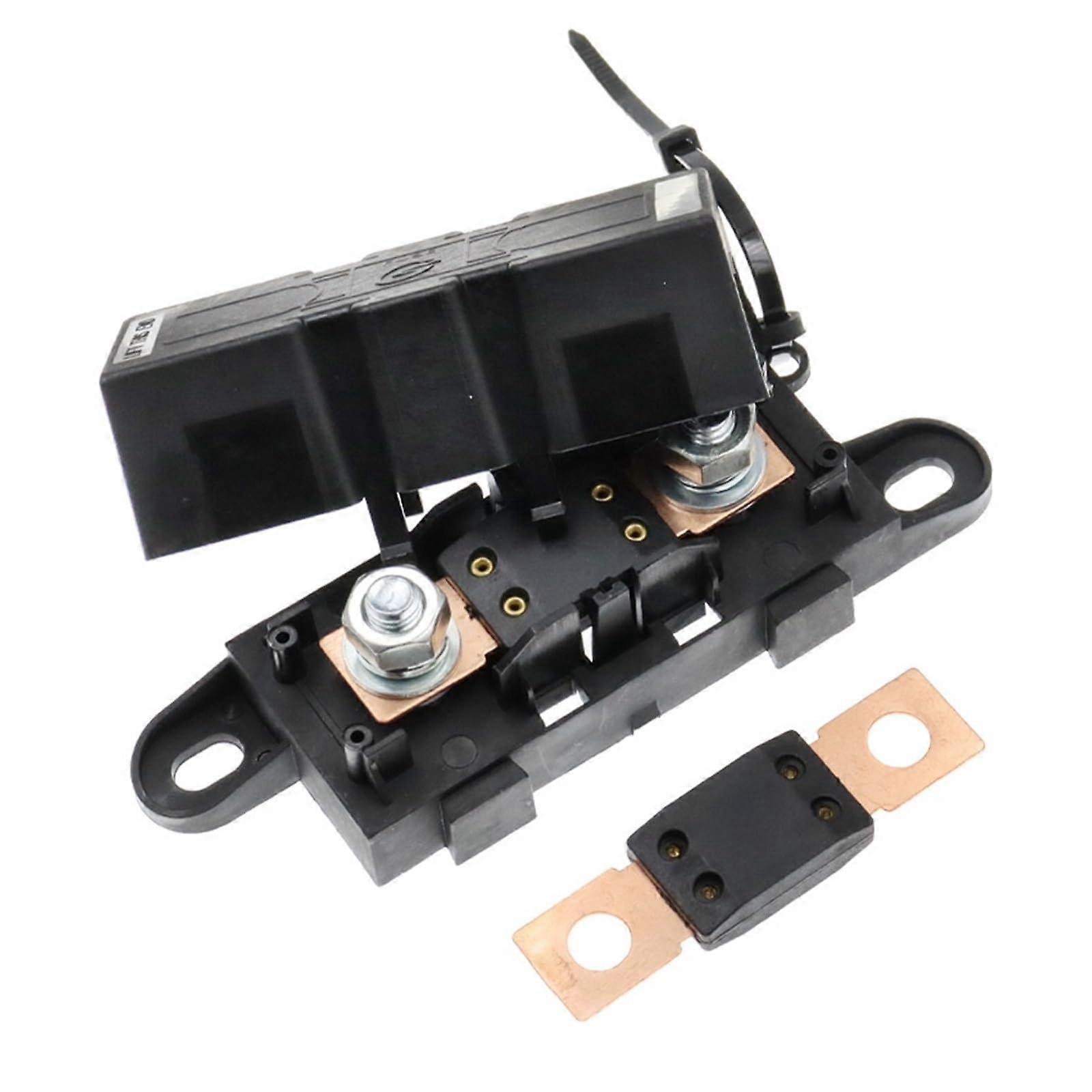 Fuse Holder for Flat Fuses, 70A, 30A-150A, Screw-Mount Design, 1 Piece, Compatible with Automotive Applications