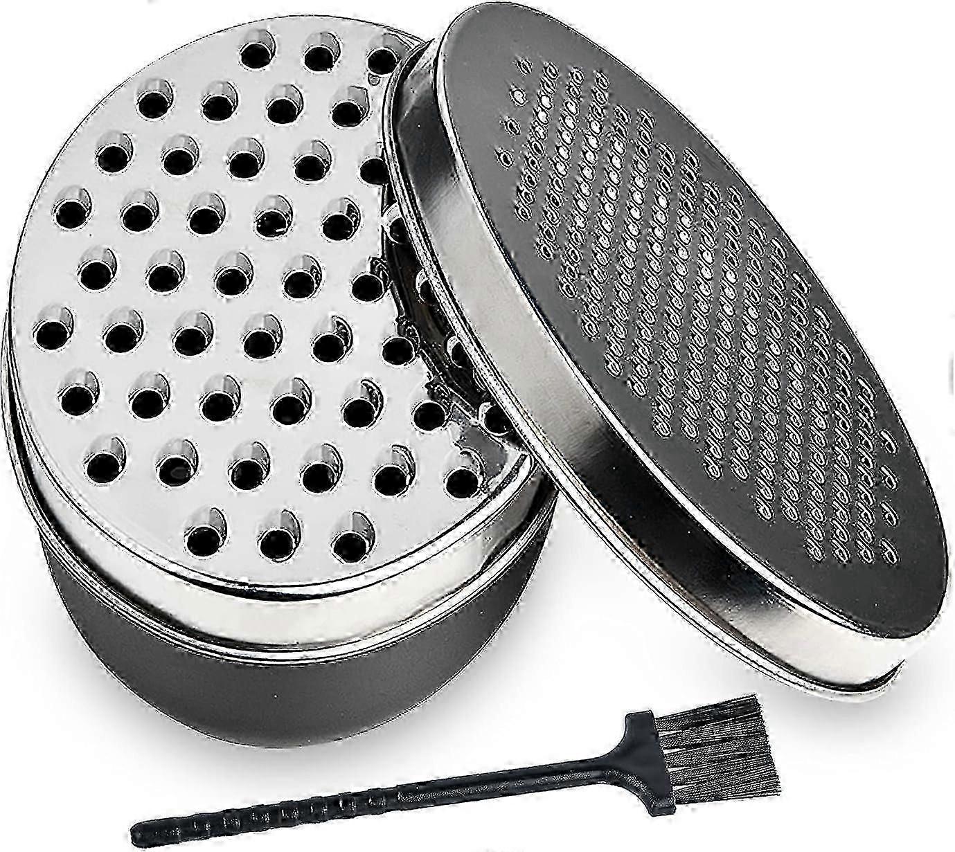 Black Kitchen Cheese Grater with Storage Container & Lid - Multi-Purpose Grinder