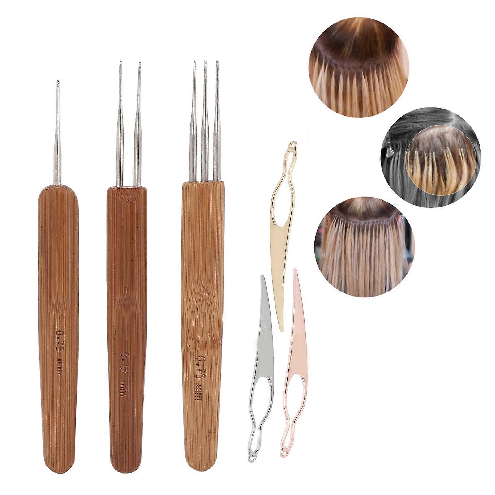 Professional 0.75mm Dreadlock Crochet Hook Needle Bamboo Tool