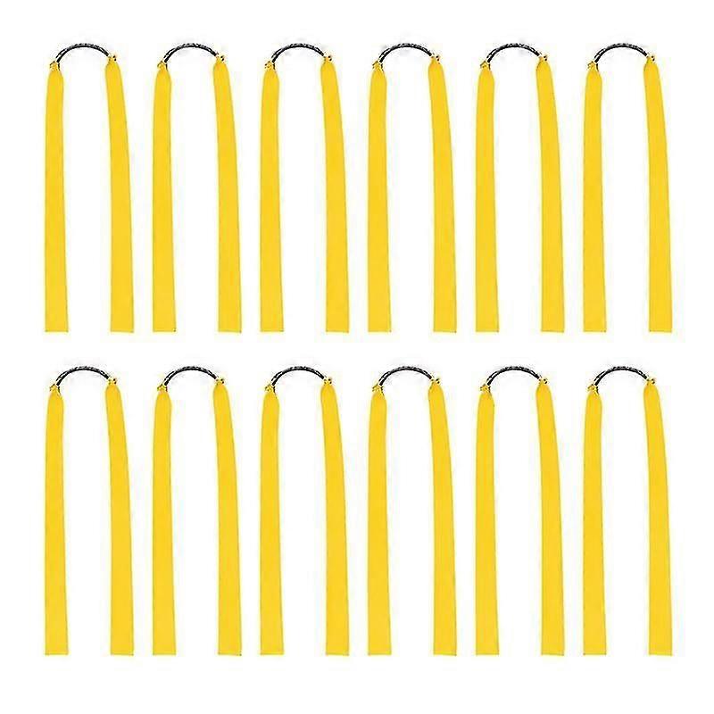 Catapult Rubber Bands - 12pcs Wide Flat Elastic Bands for Hunting