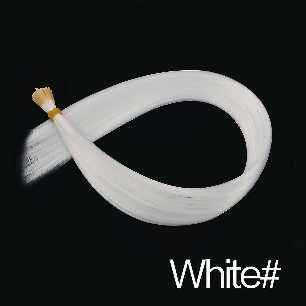 Straight In Tip Extensions de cheveux Cheveux synthétiques naturels Fusion Extensions de cheveux Capsule de kératine Brun 