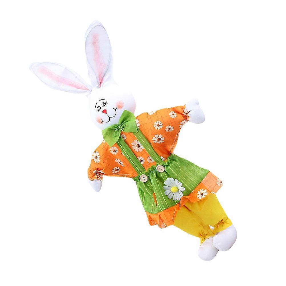 Creative Desktop Decoration Easter Party Kids Home Yellow Cloth Foam Wood Gift 1Pc