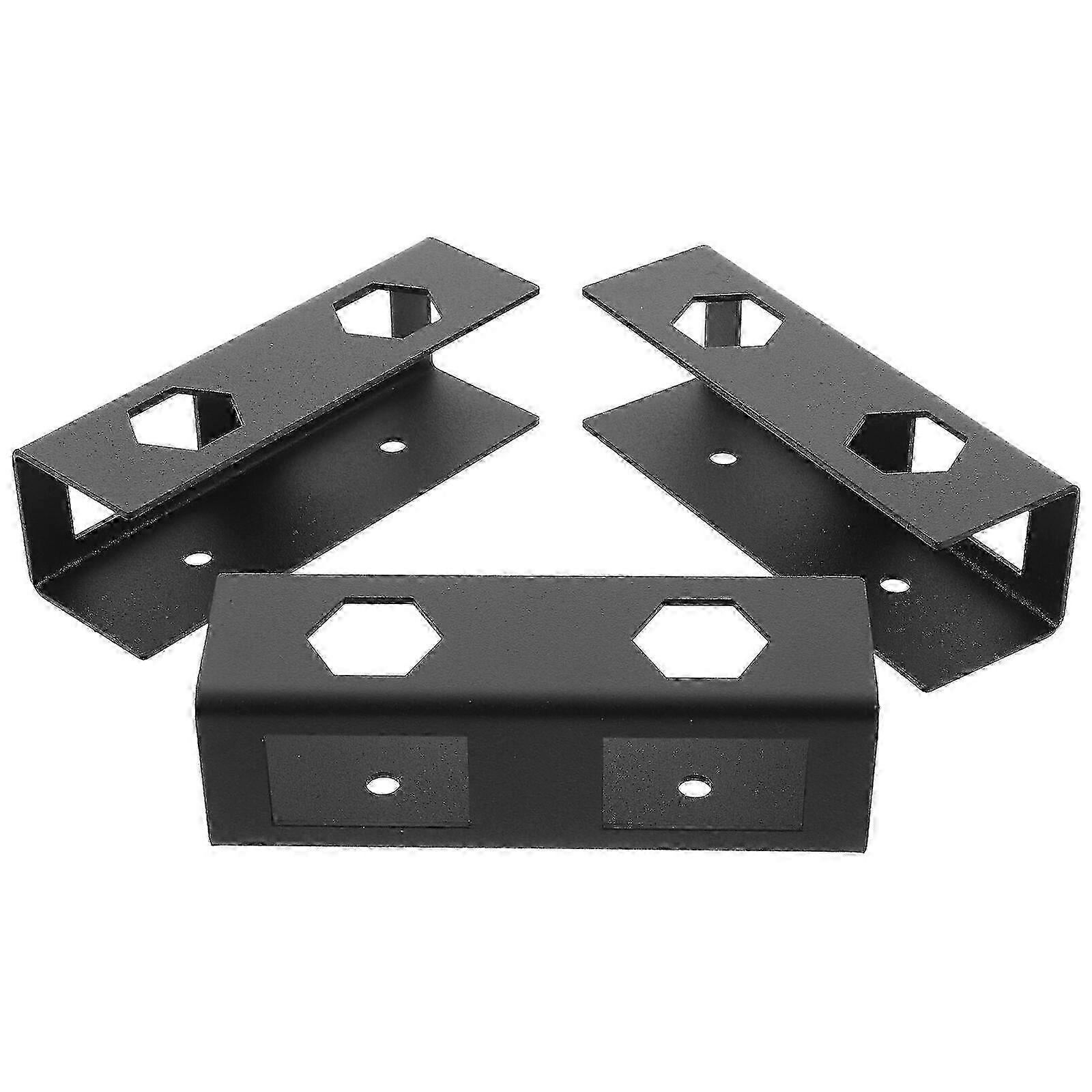 Under Desk Mount Bracket for Laptop & Tablet with 10x3CM Black Keyboard Shelf, 1 Set