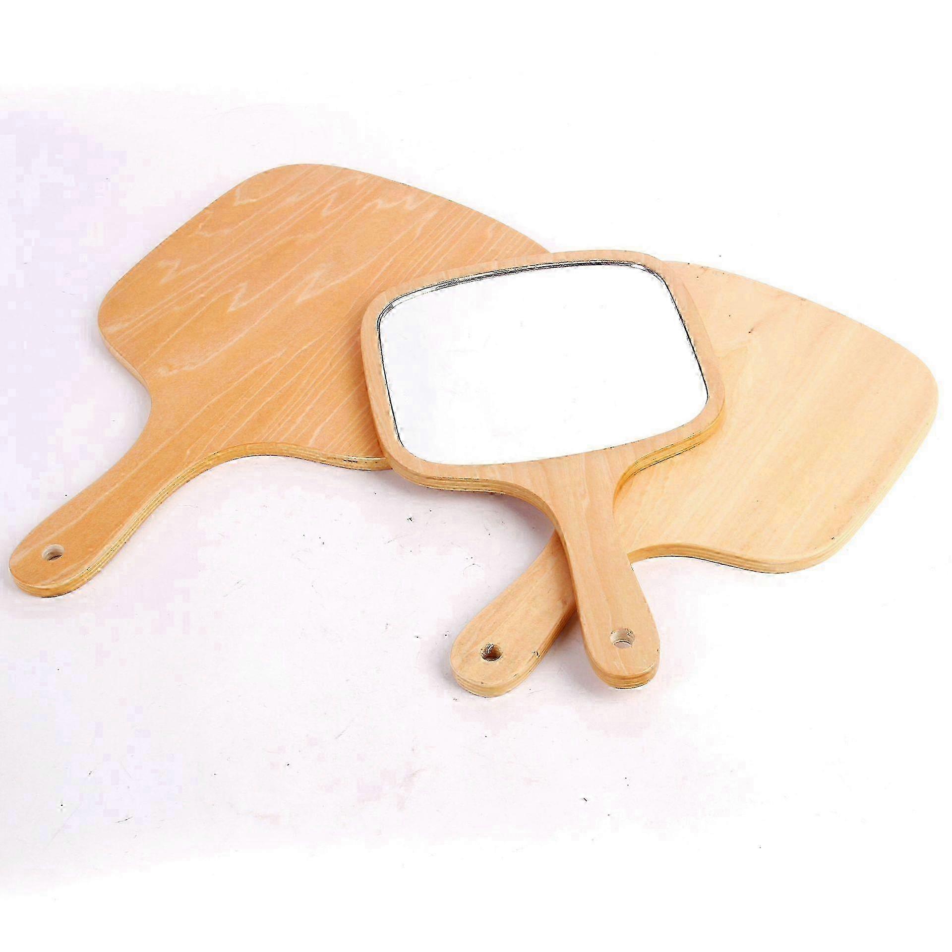 Portable Handheld Makeup Mirror with Comfortable Handle for Travel & Home Use
