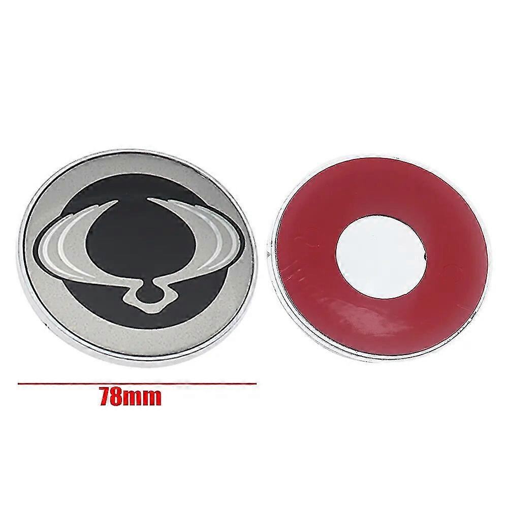 1PC ABS Ssangyong Car Letter Logo Front Hood Bonnet Emblem Rear Trunk Badge Tail Sticker Auto Accessories