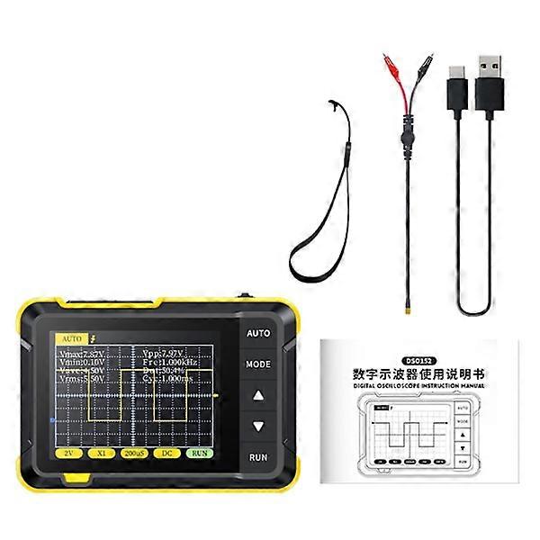 Digital Oscilloscope High-Definition LCD Screen One-Button Automatic Adjustments for Easy Measurement and Analysis.