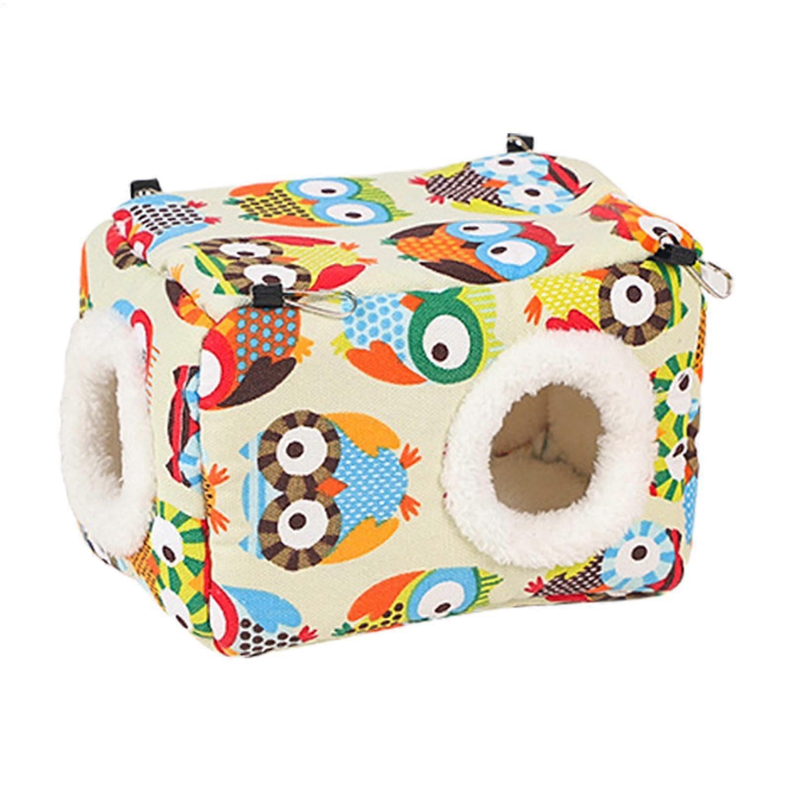 Parrot Nest House Winter Nest For Parrots Thick Warm Bird Bed Cushioned Sleeping Hut For Parakeets Budgies Cockatiels