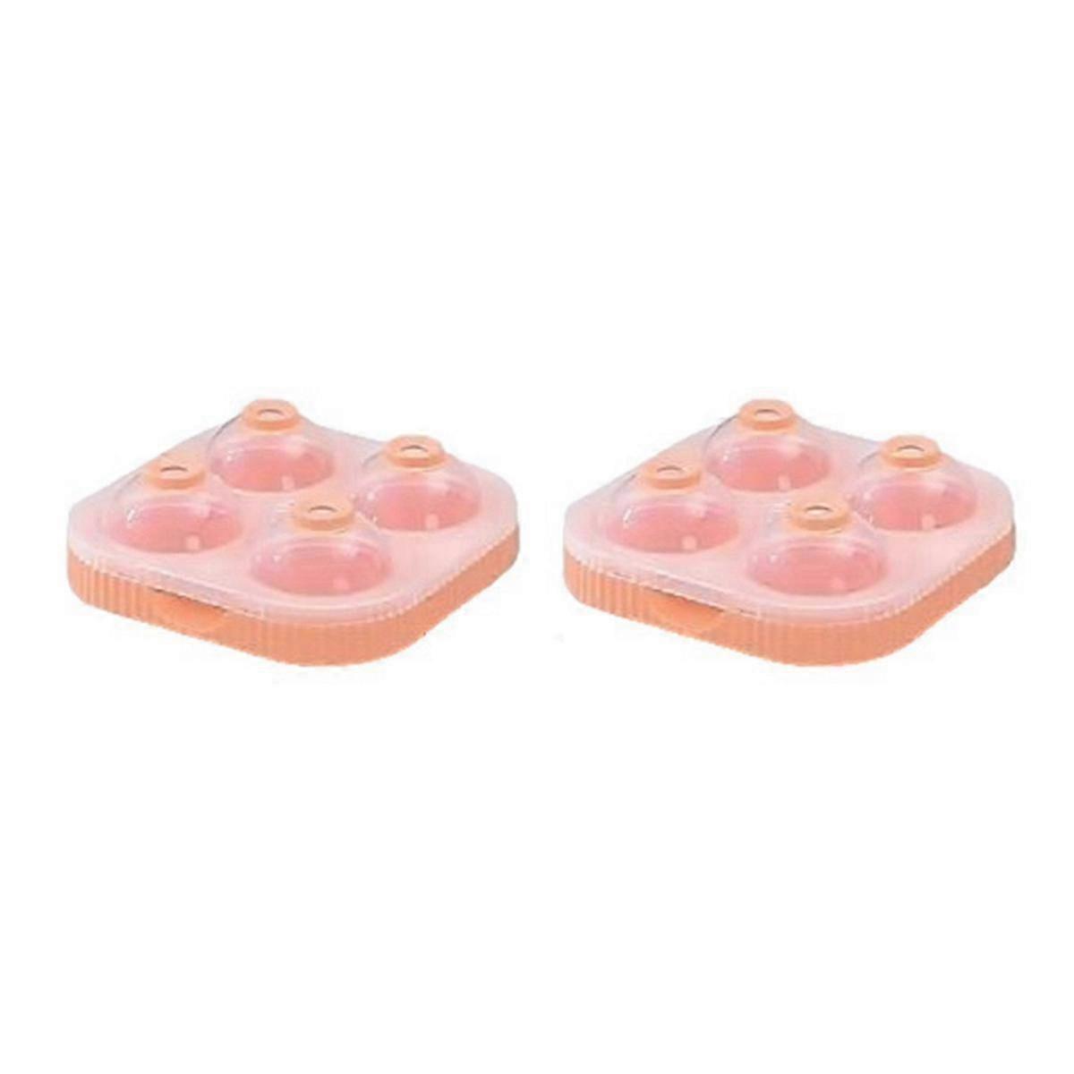 Ice Ball Maker Large 6.5cm 3D Big Round Sphere Orange