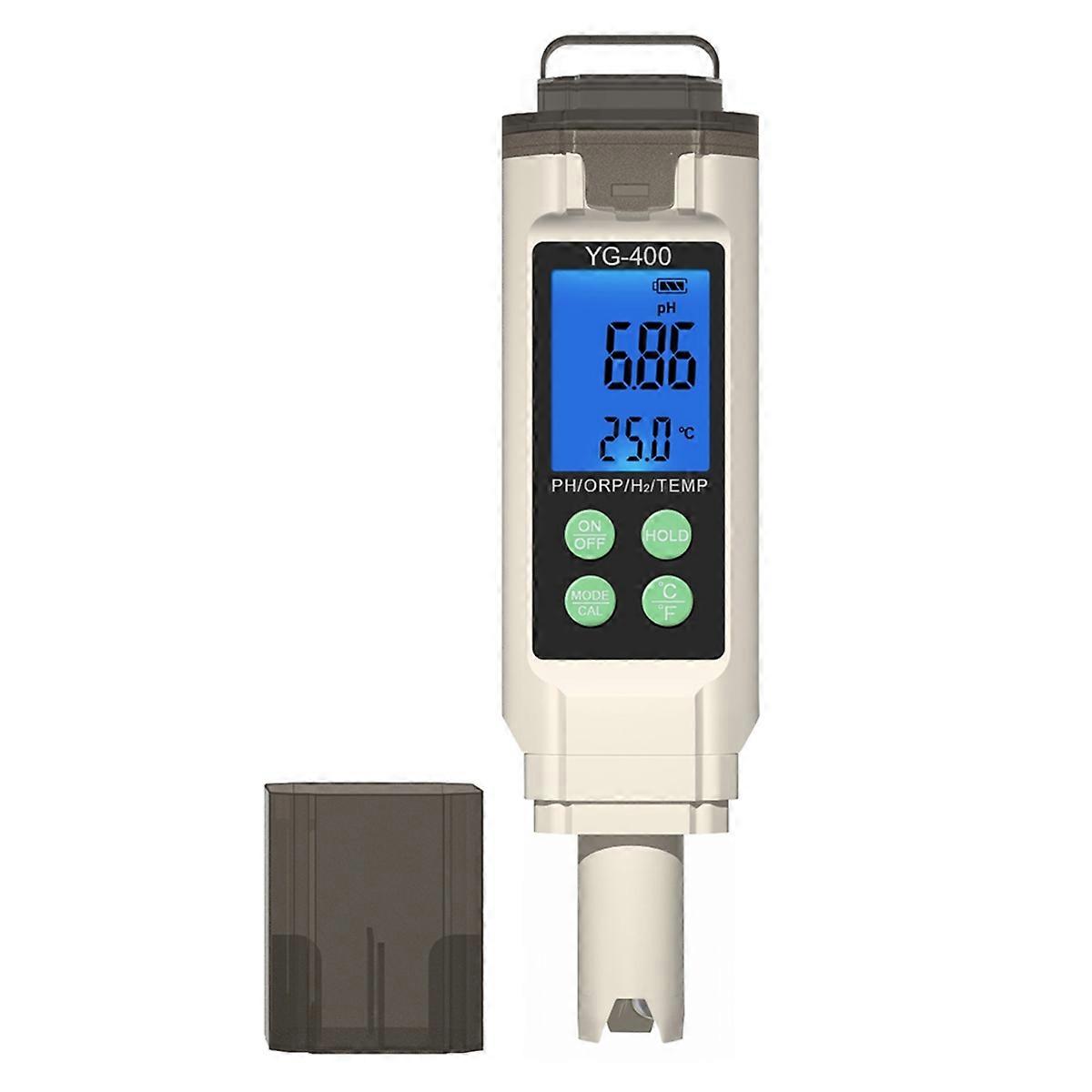 -400 Water PH ORP H2 Temperature Tester Hydrogen TDS Temp Meter Aquarium Pool Hydroponics Drinking Water Quality Meter